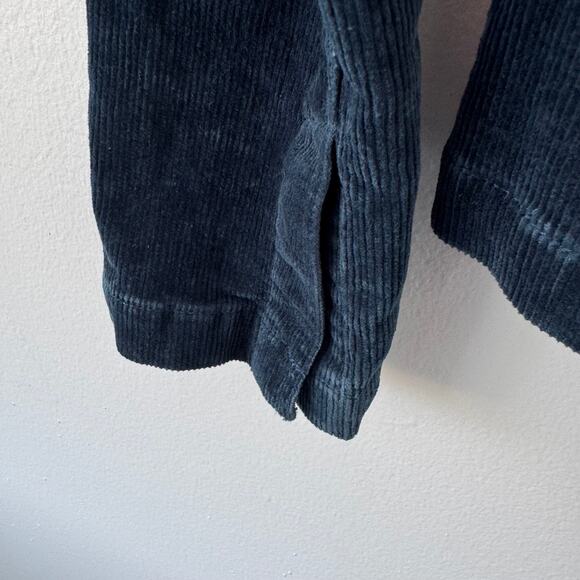 Y2K Max Studio Jeans Blue Corduroy Jacket with Floral Embroidery - Picture 5 of 9